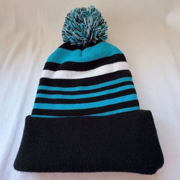 Tennessee Embroidered Ribbed Knit Cuffed Striped‎ Winter Stocking Cap Hat New - Picture 3 of 4